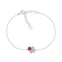 Bracciale Amen Donna Quadricuore in Argento Zircone BRQUBR - BRQUBR